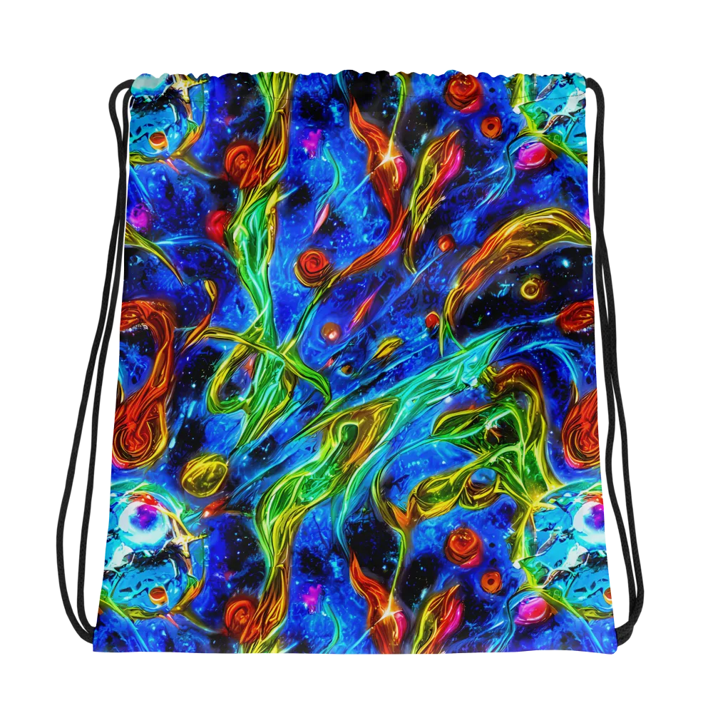 The Cobalt Spiral on Drawstring Bag — Photo