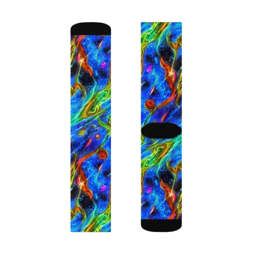 The Cobalt Spiral on a Socks
