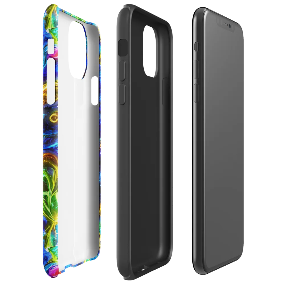 The Cobalt Spiral on Tough Case for iPhone® — Right