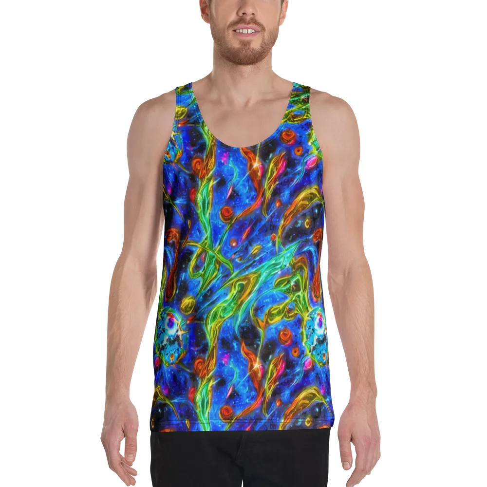 The Cobalt Spiral on Men's Tank Top — Front