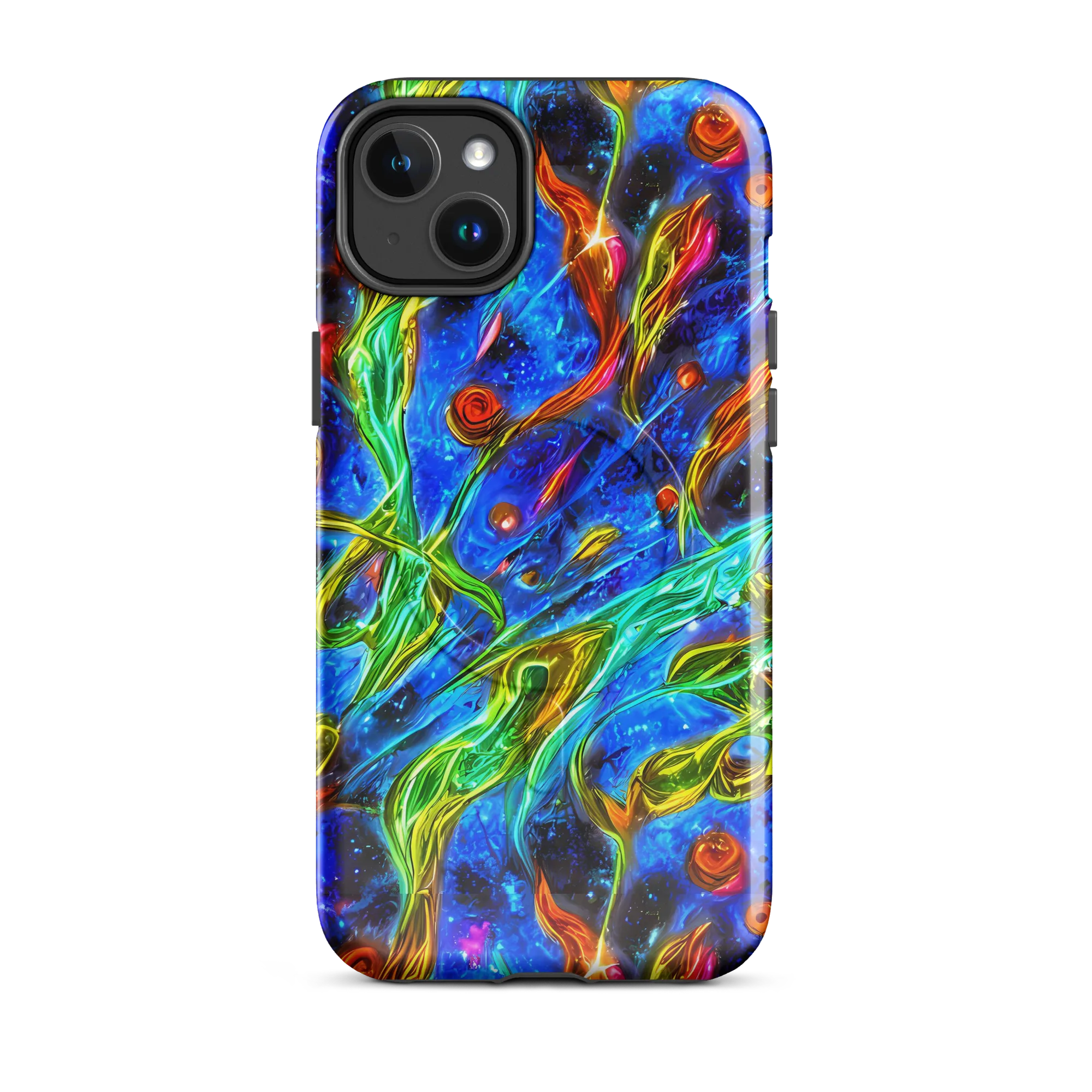 The Cobalt Spiral on MagSafe Tough Case for iPhone® — Front