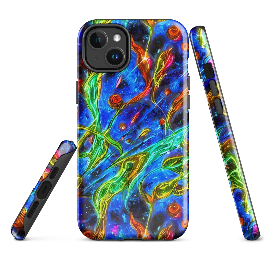 The Cobalt Spiral on MagSafe Tough Case for iPhone® — Front