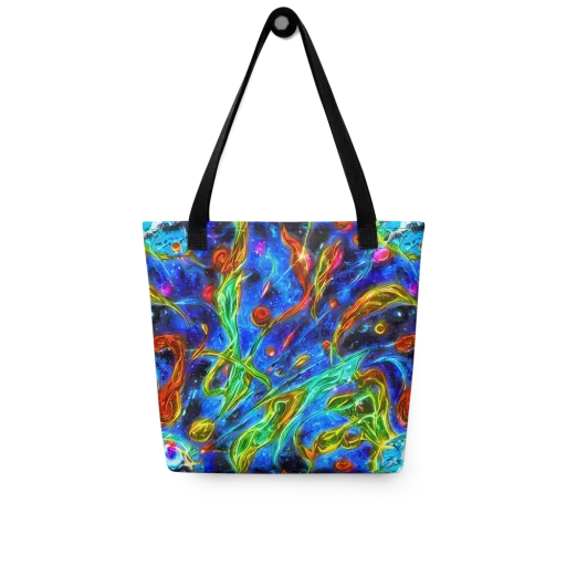The Cobalt Spiral on a Tote Bag