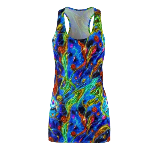 The Cobalt Spiral on a Racerback Dress