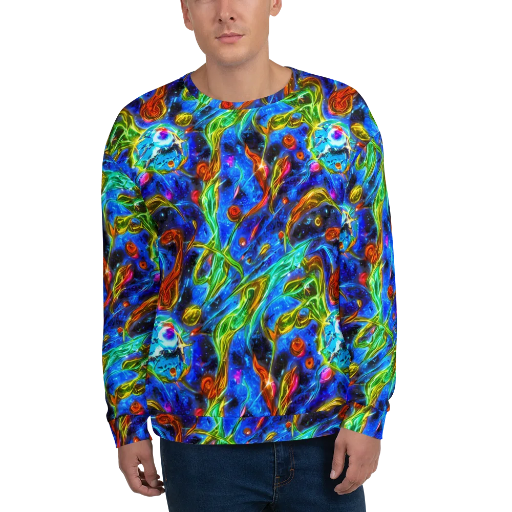 The Cobalt Spiral on Sweatshirt — Front