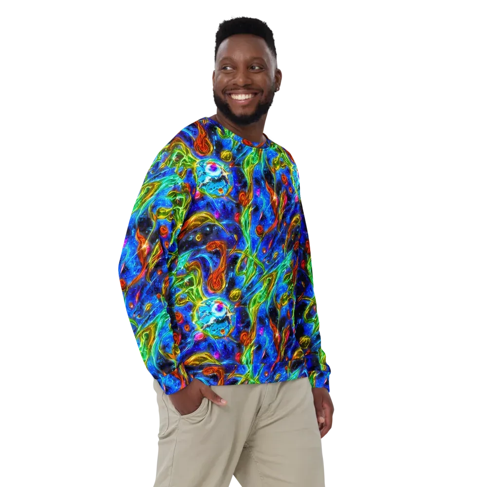 The Cobalt Spiral on Sweatshirt — Front