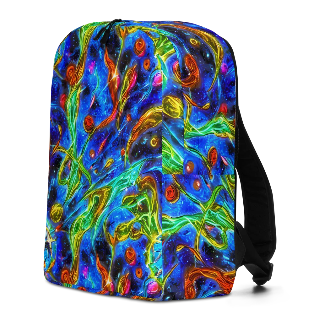 The Cobalt Spiral on Minimalist Backpack — Left