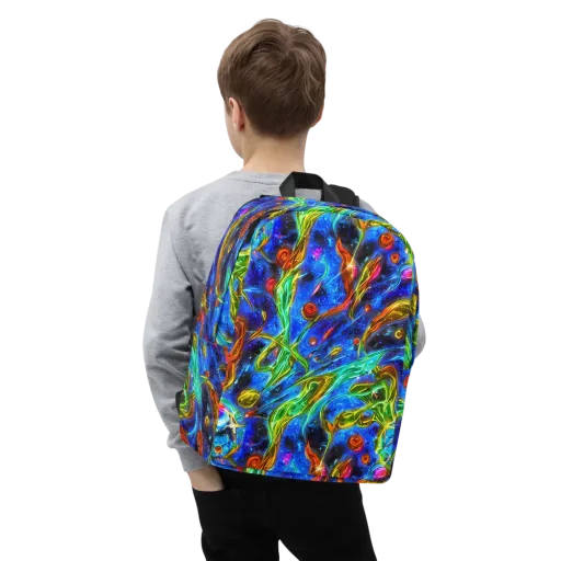 The Cobalt Spiral on a Minimalist Backpack