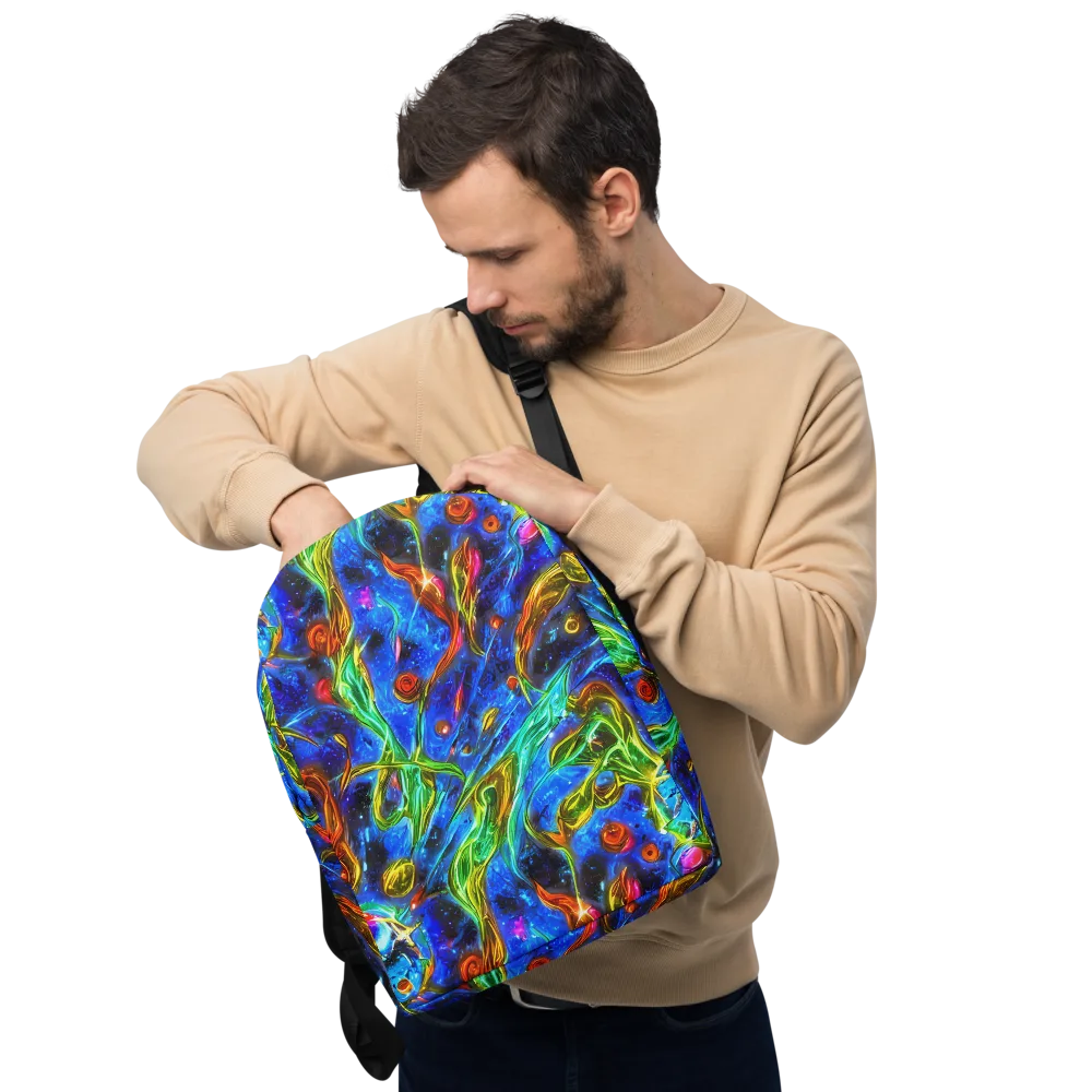 The Cobalt Spiral on Minimalist Backpack — Front