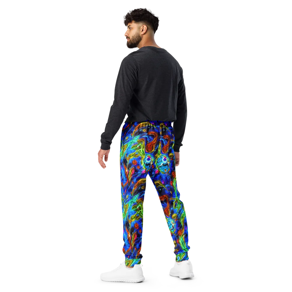 The Cobalt Spiral on Men's Joggers — Back
