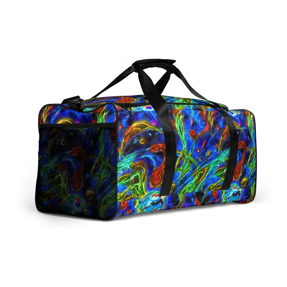 The Cobalt Spiral on Duffle Bag — Right Front