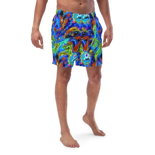 The Cobalt Spiral on a Swim Trunks
