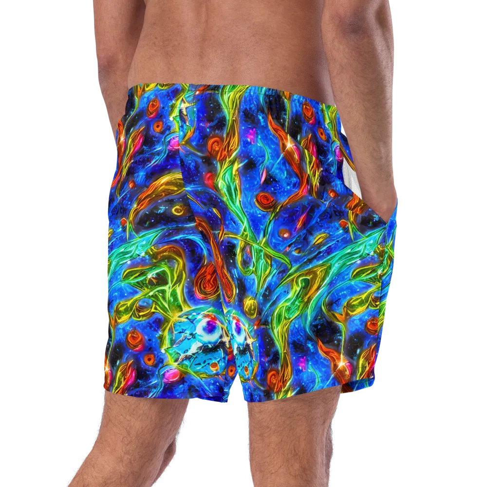 The Cobalt Spiral on Swim Trunks — Right Back