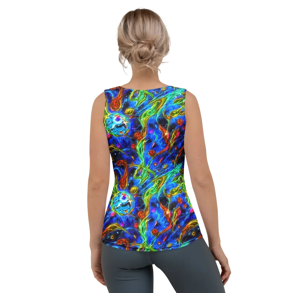 The Cobalt Spiral on Women's Tank Top — Back