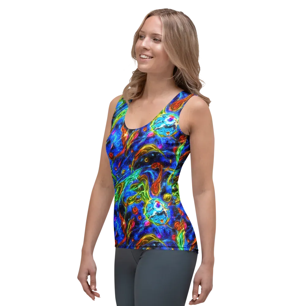The Cobalt Spiral on Women's Tank Top — Left Front