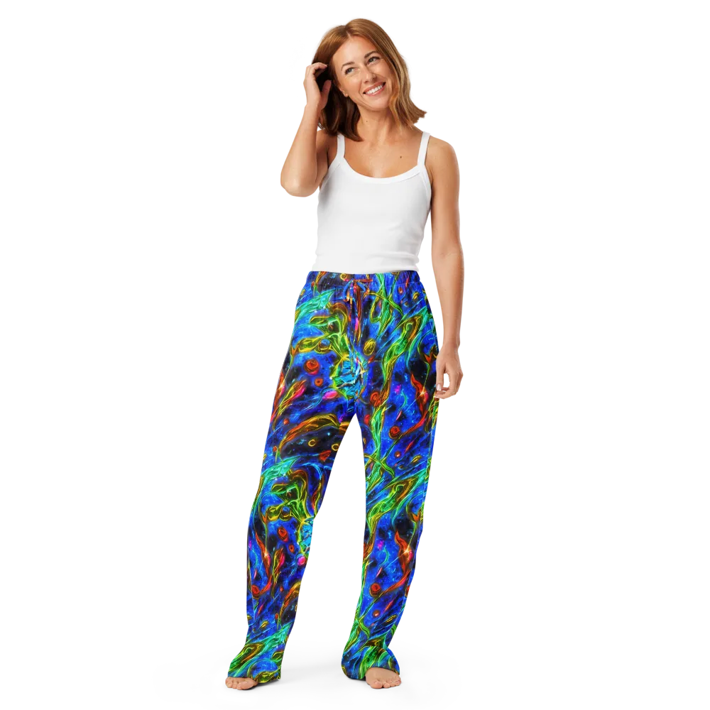 The Cobalt Spiral on Women's Pajama Pants — Front