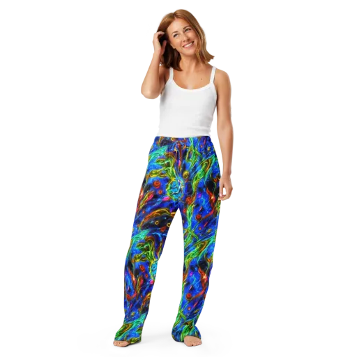 The Cobalt Spiral on a Women's Pajama Pants