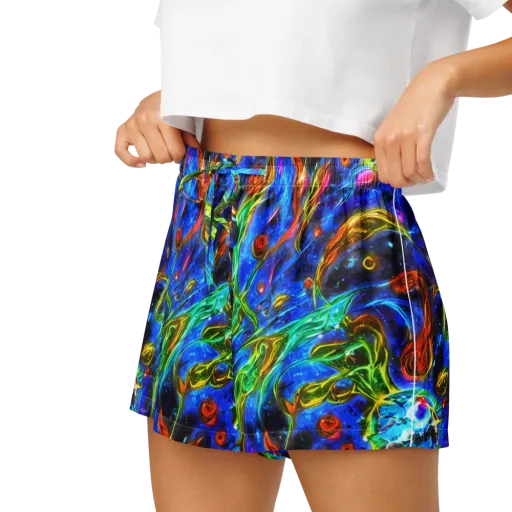 The Cobalt Spiral on a Women's Pajama Shorts