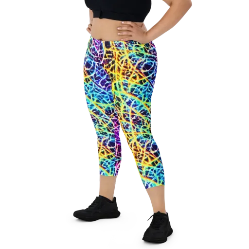 Voltage Web on a Capri Leggings