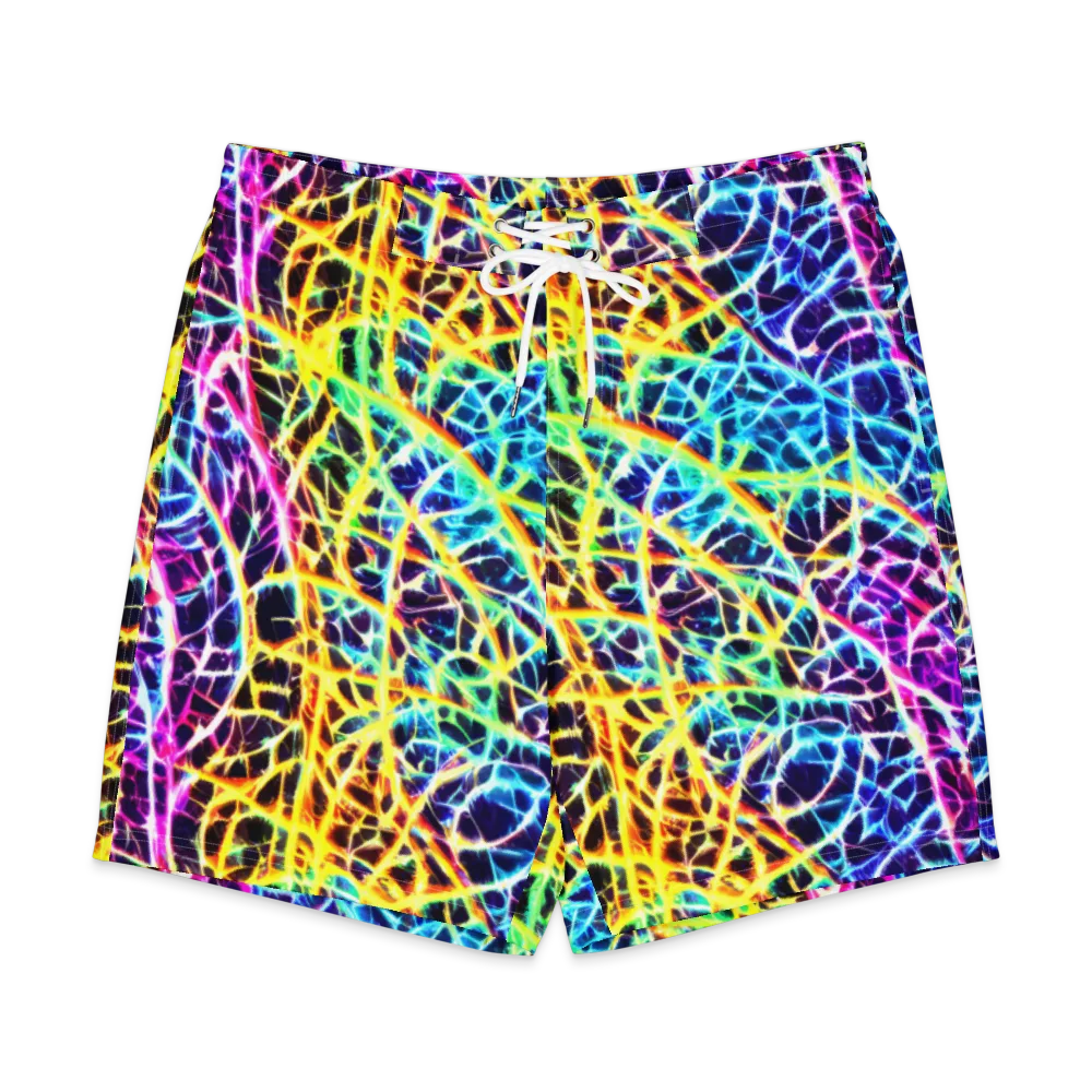 Voltage Web on Men's Board Shorts — Front