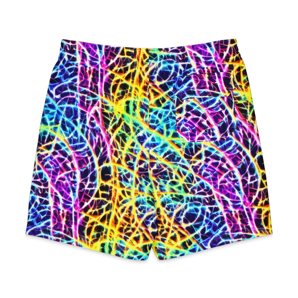 Voltage Web on Men's Board Shorts — Back