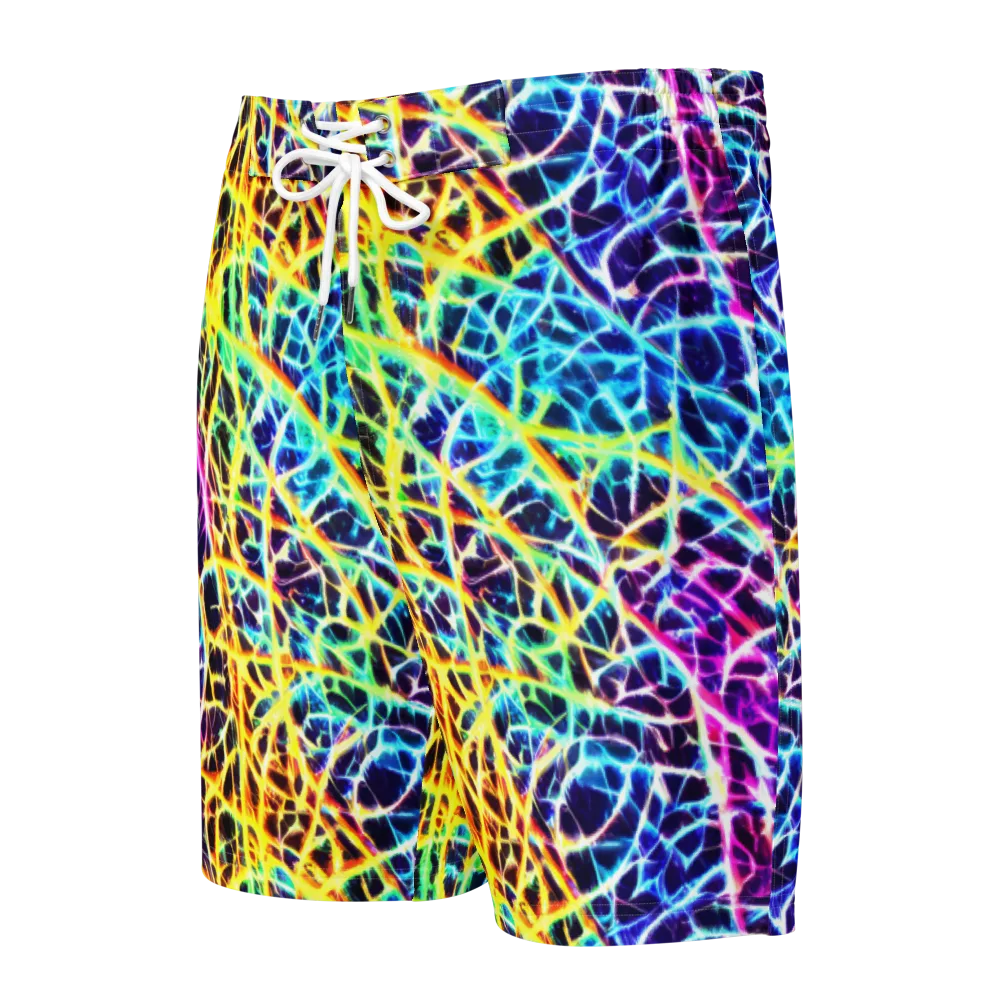 Voltage Web on Men's Board Shorts — Front