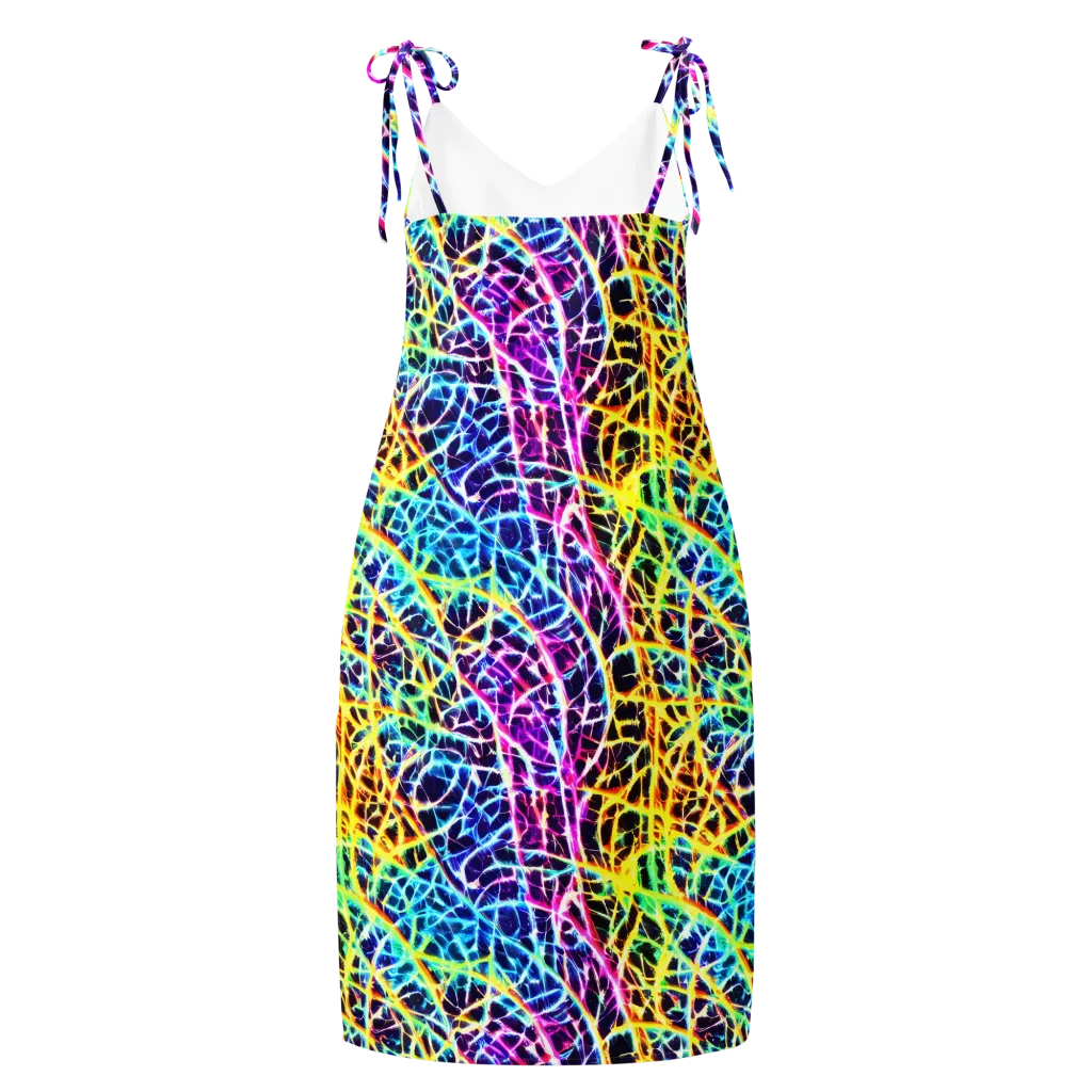 Voltage Web on Slip Dress — Back