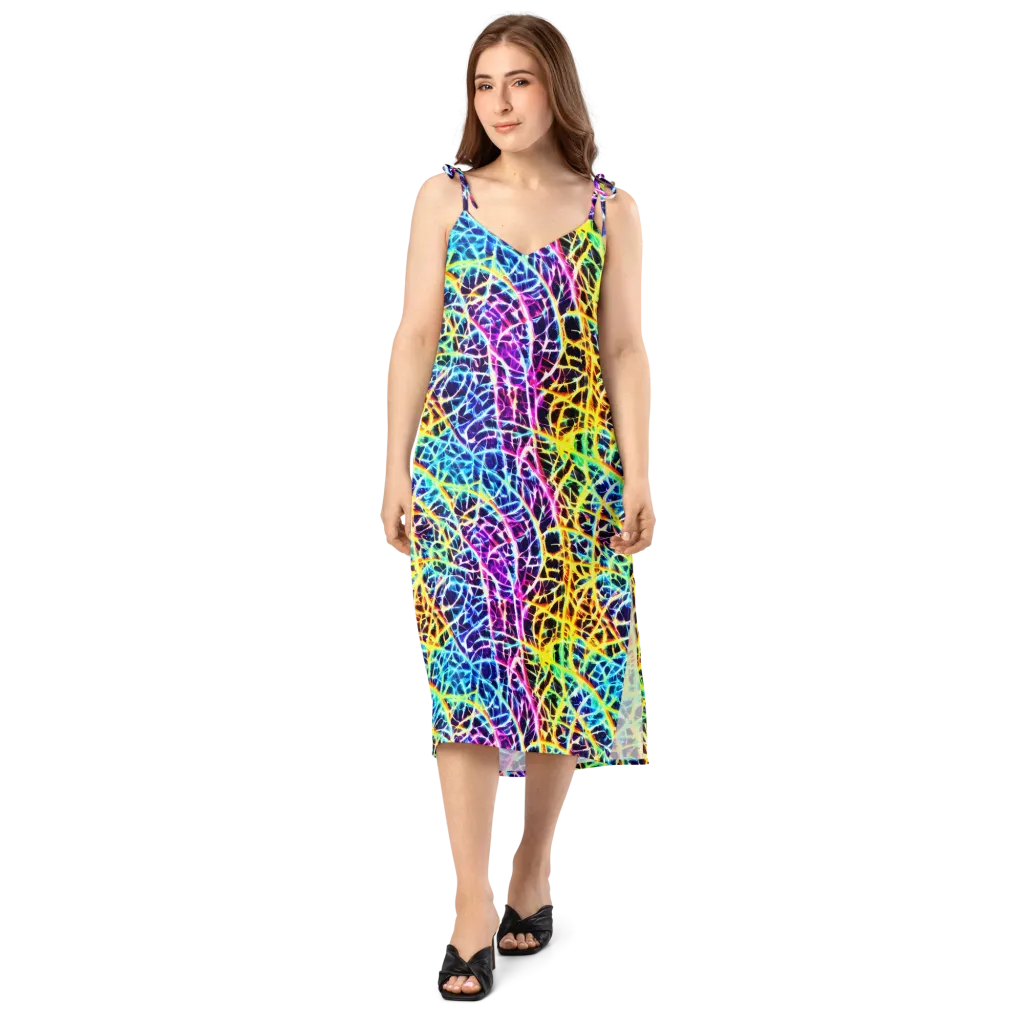 Voltage Web on Slip Dress — Front