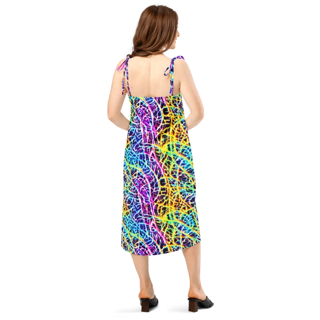 Voltage Web on Slip Dress — Back