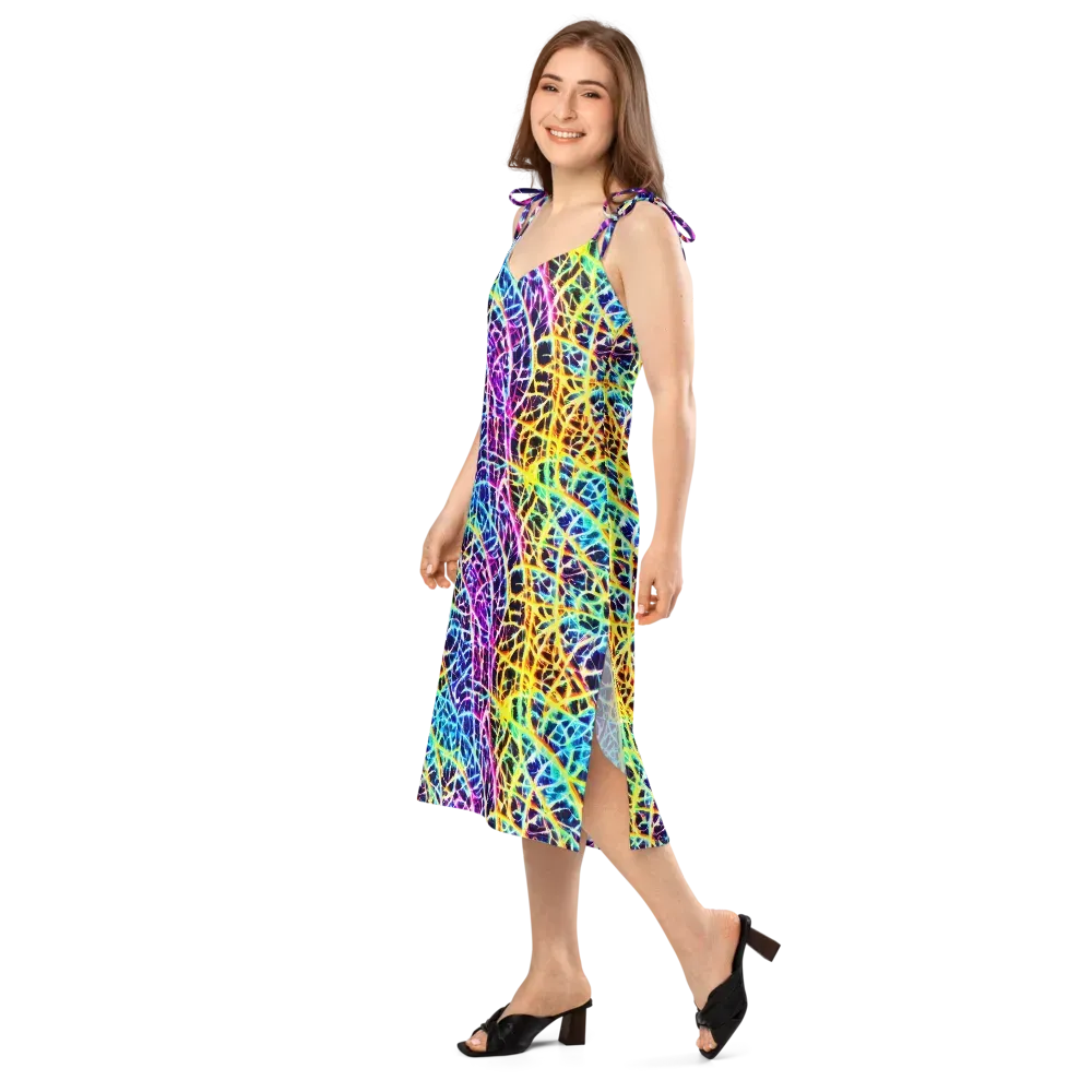 Voltage Web on Slip Dress — Left Front