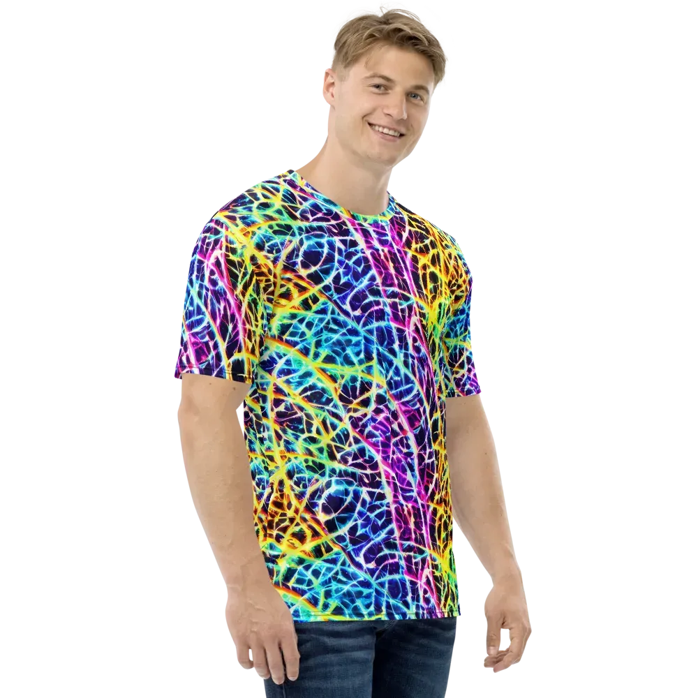 Voltage Web on Men's Crew Neck T-Shirt — Right