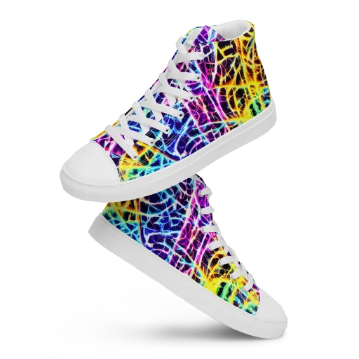 Voltage Web on a Women's High Top Canvas Shoes