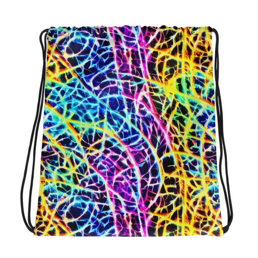 Voltage Web on a Drawstring Bag