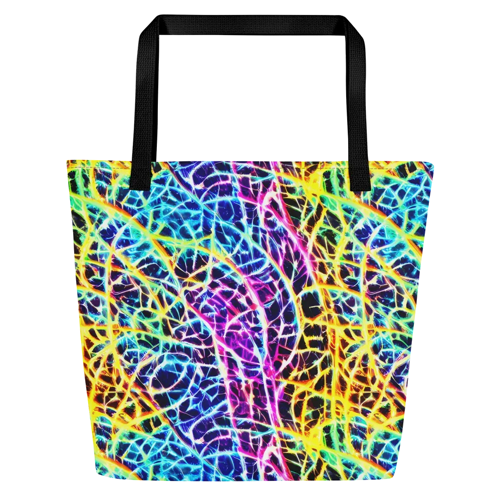Voltage Web on Large Tote Bag W/ Pocket — Front