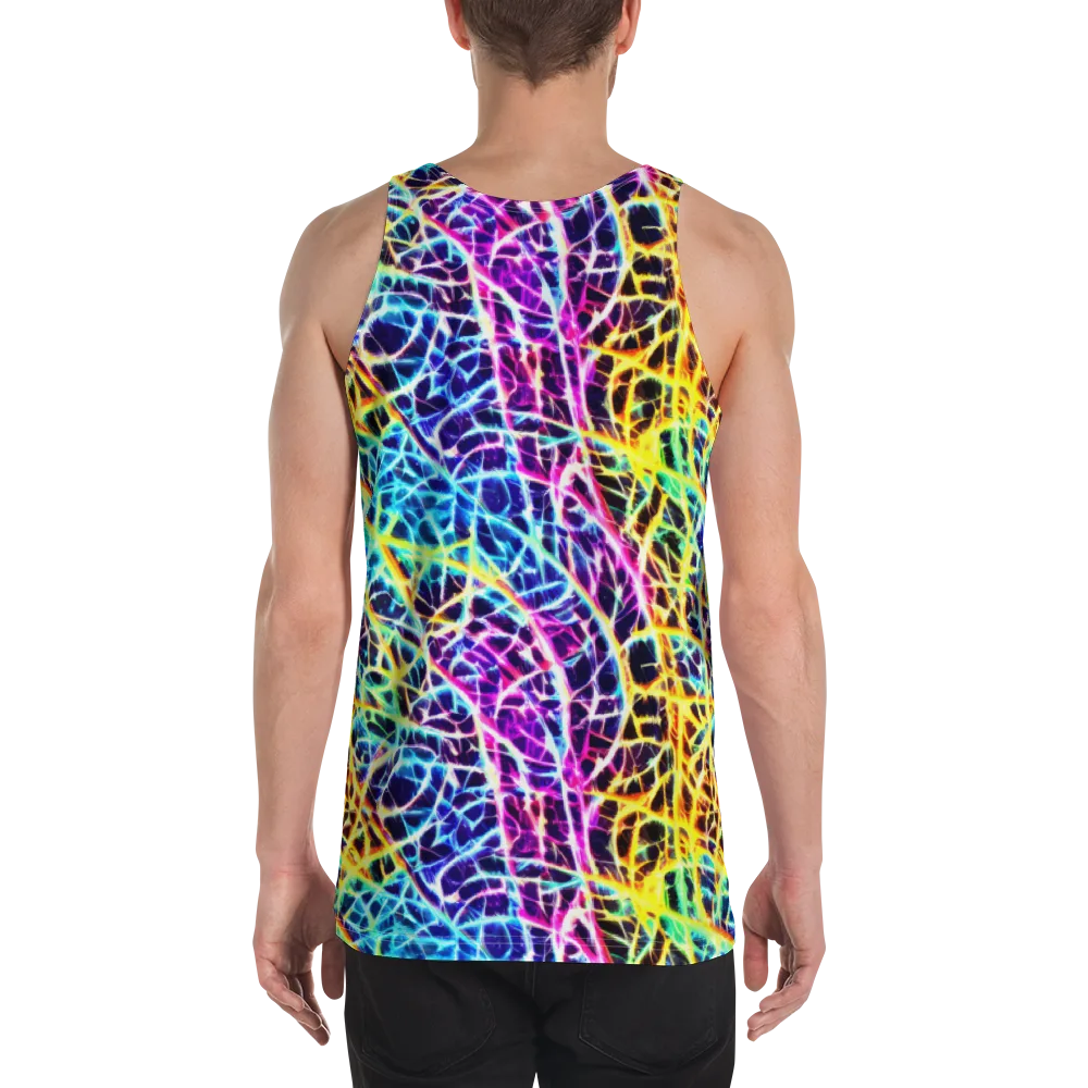 Voltage Web on Men's Tank Top — Back