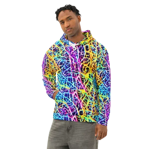 Voltage Web on a Cotton Hoodie