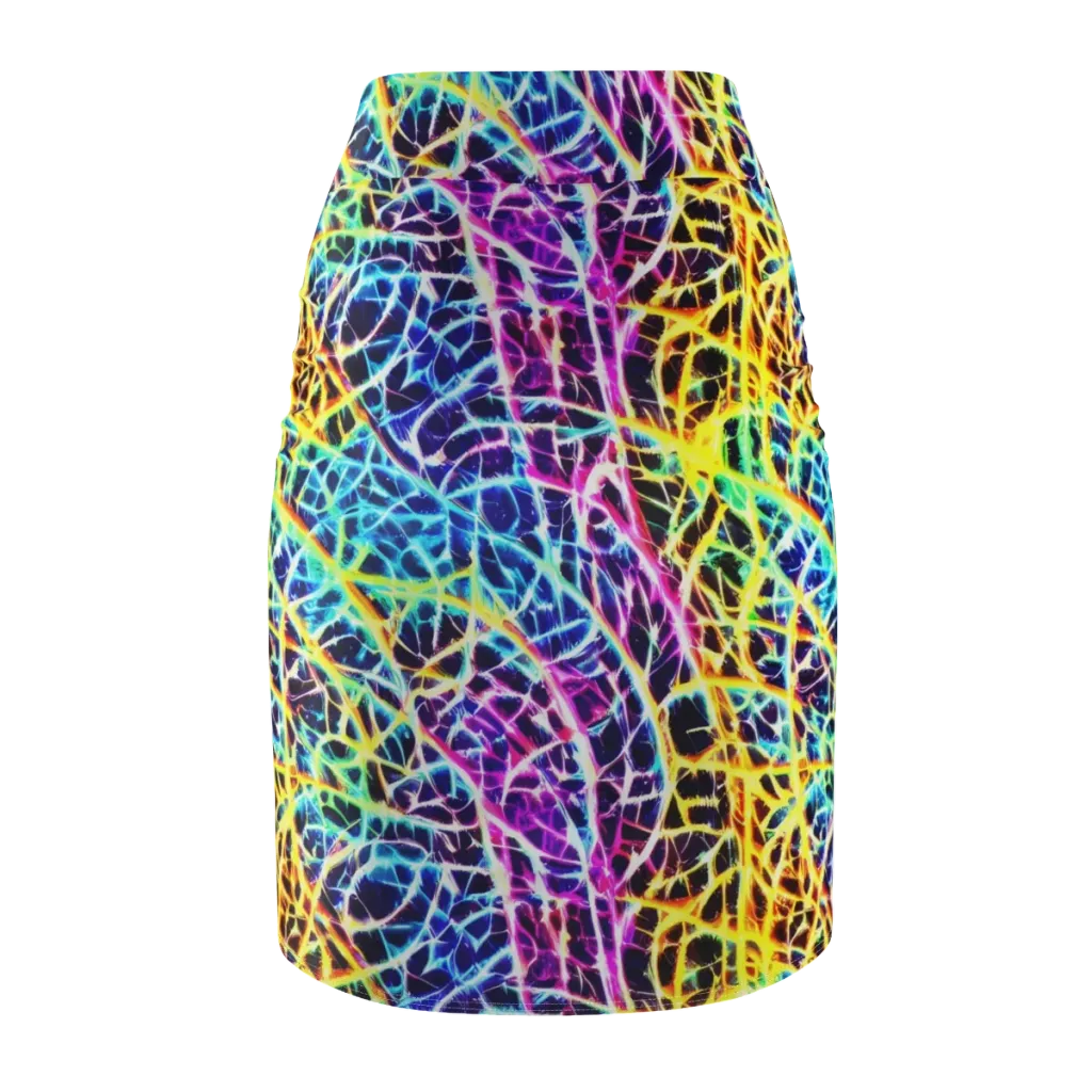 Voltage Web on Pencil Skirt — Back
