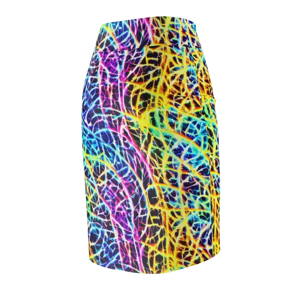 Voltage Web on Pencil Skirt — Back Side