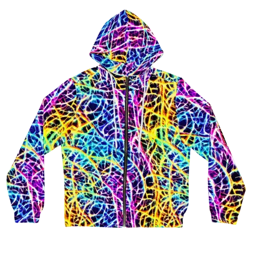 Voltage Web on a Women's Full-Zip Hoodie