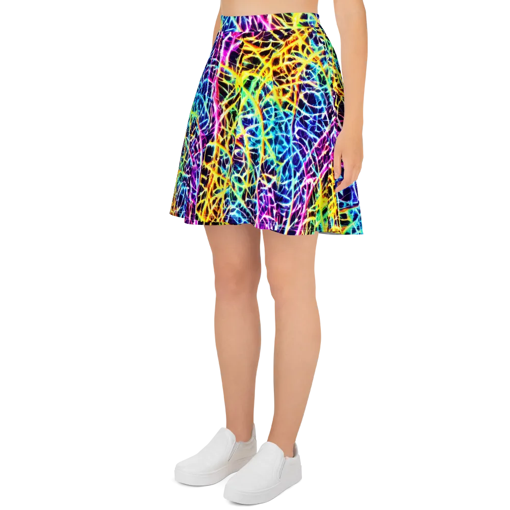 Voltage Web on Skater Skirt — Left