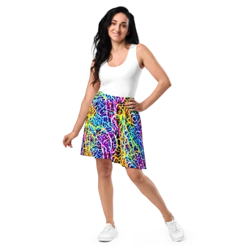 Voltage Web on a Skater Skirt