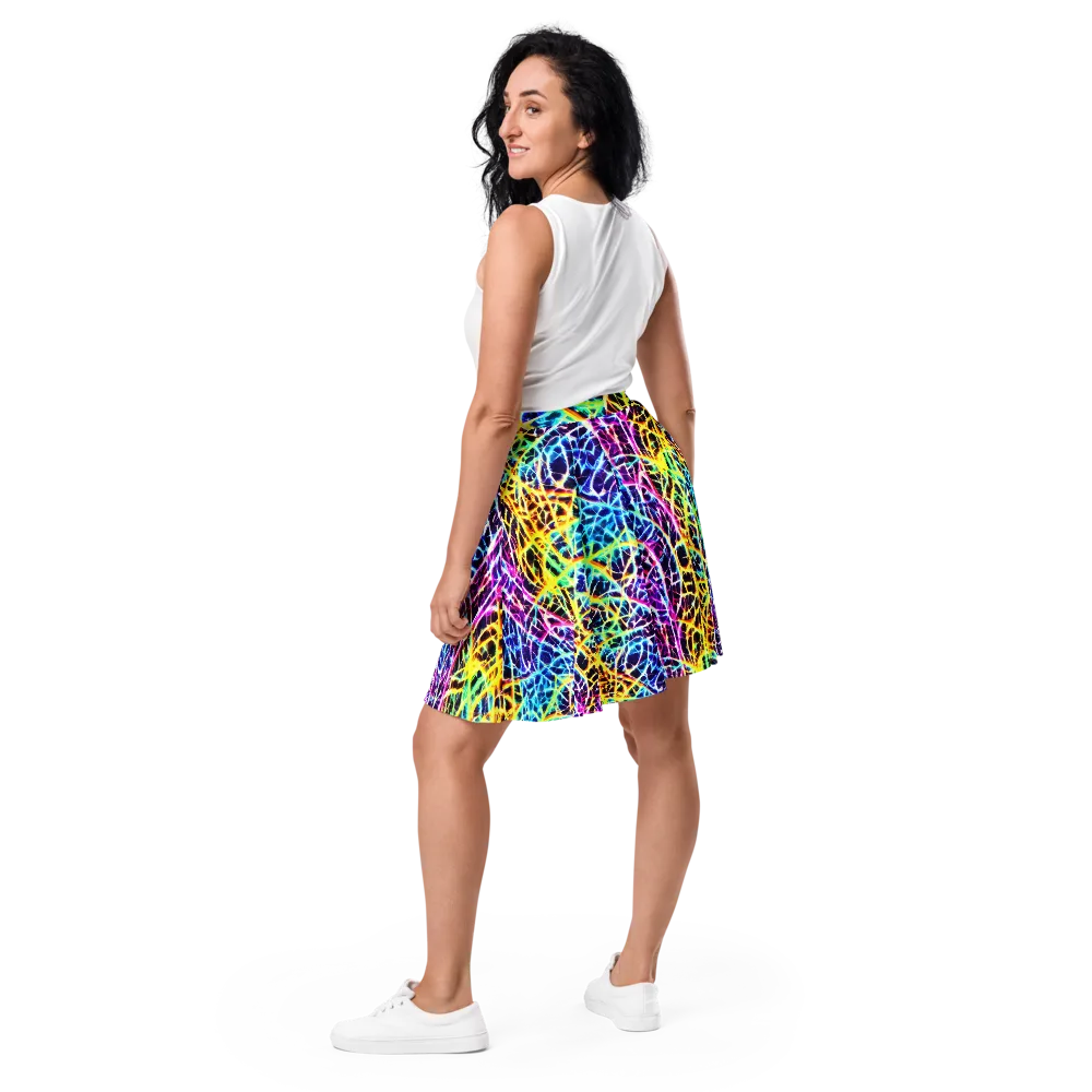Voltage Web on Skater Skirt — Back