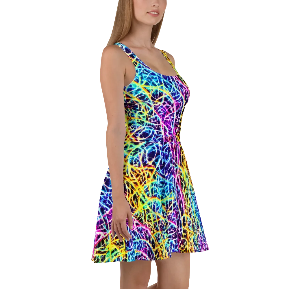 Voltage Web on Skater Dress — Right