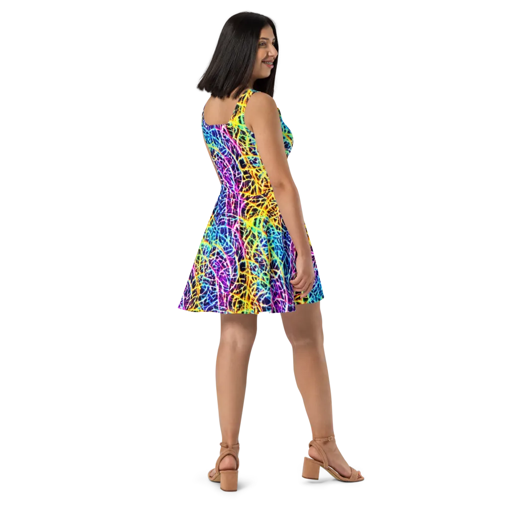 Voltage Web on Skater Dress — Right