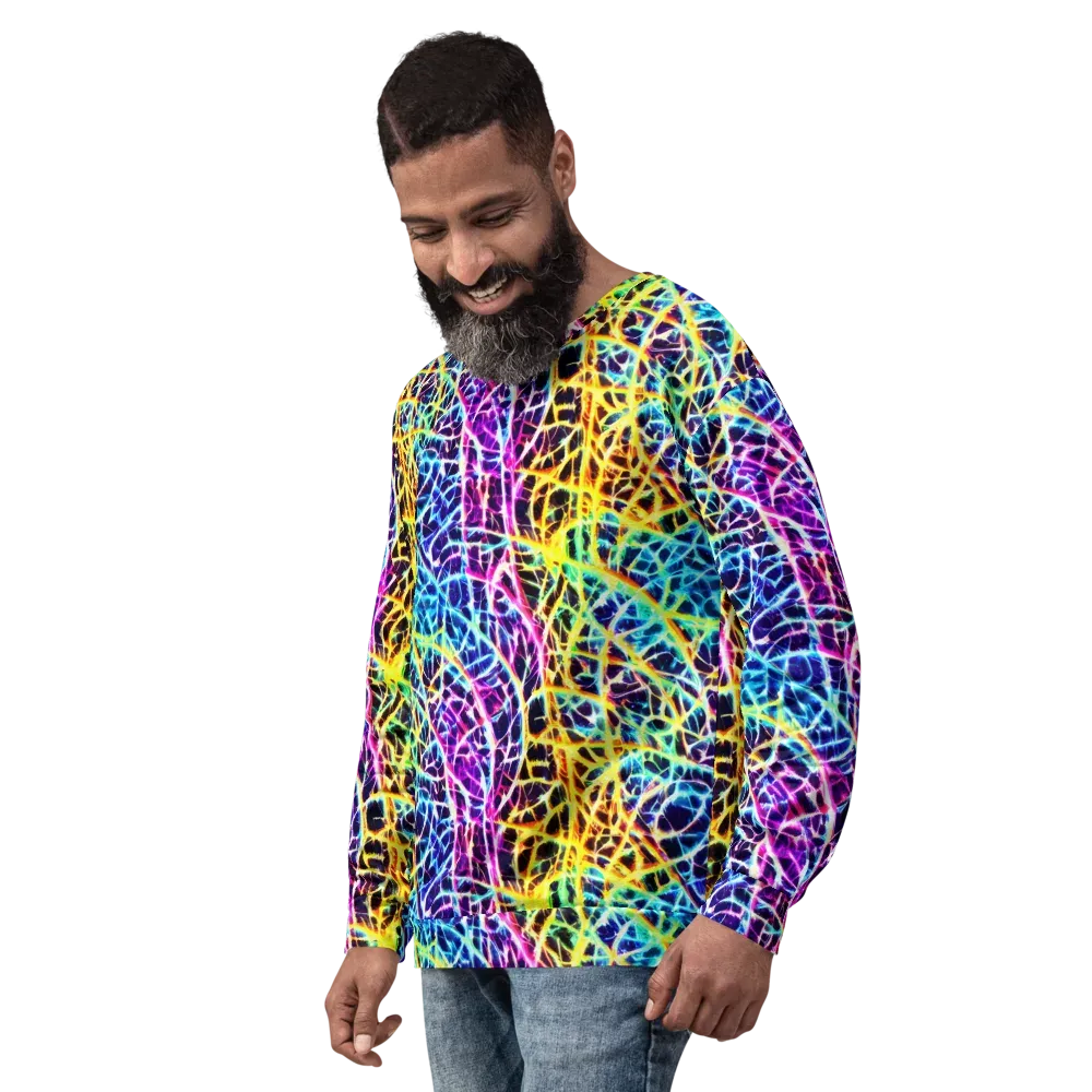 Voltage Web on Sweatshirt — Left Front