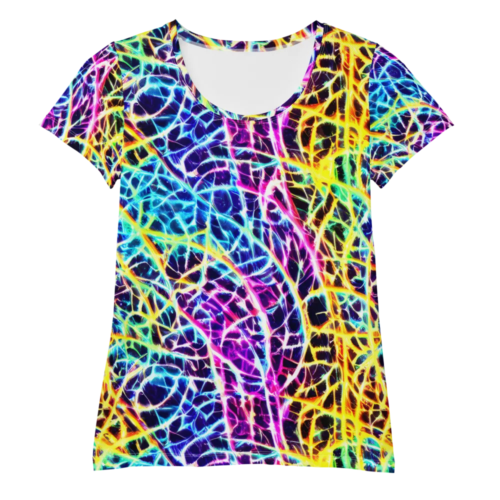Voltage Web on Women's Athletic T-Shirt — Front