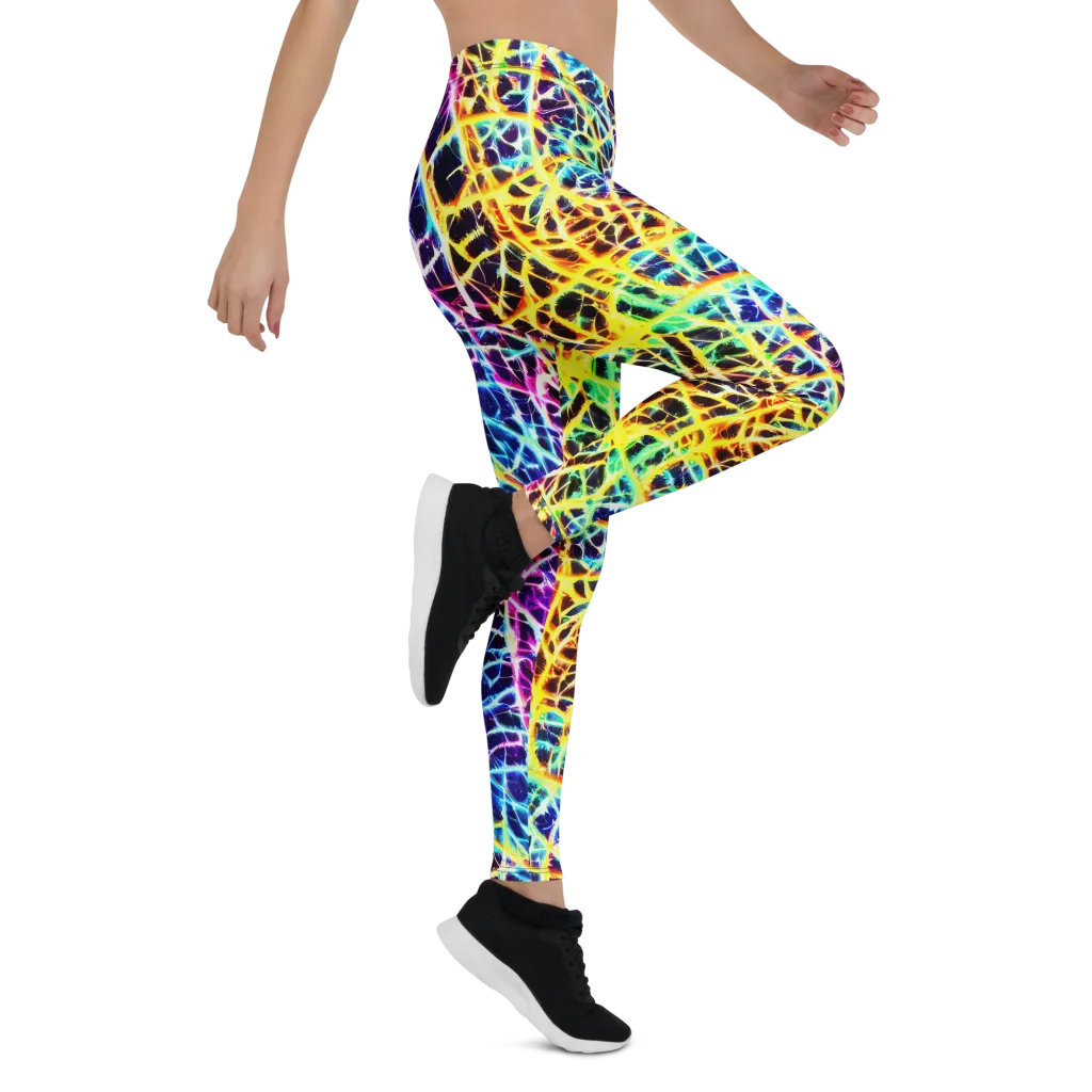 Voltage Web on Leggings — Right