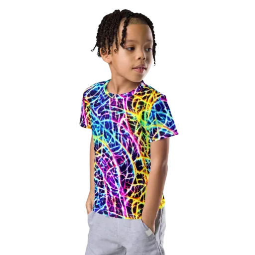 Voltage Web on a Kids Crew Neck T-Shirt