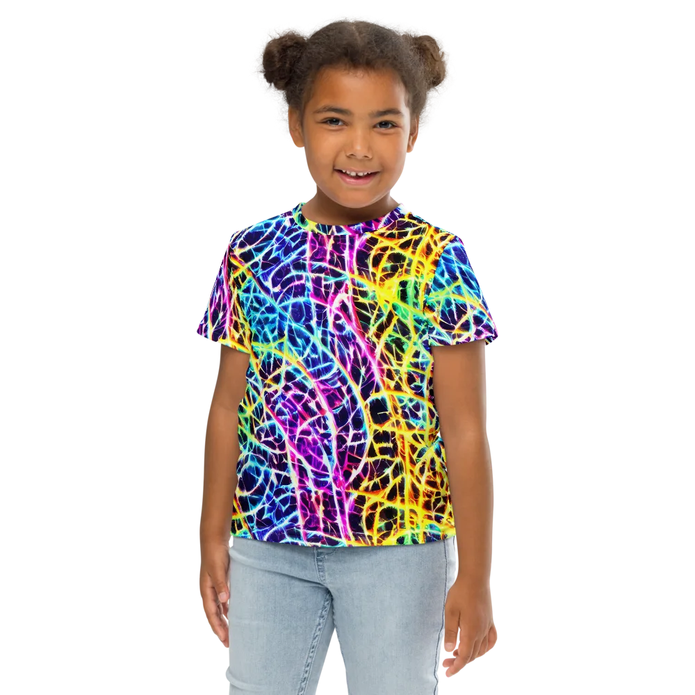 Voltage Web on Kids Crew Neck T-Shirt — Front