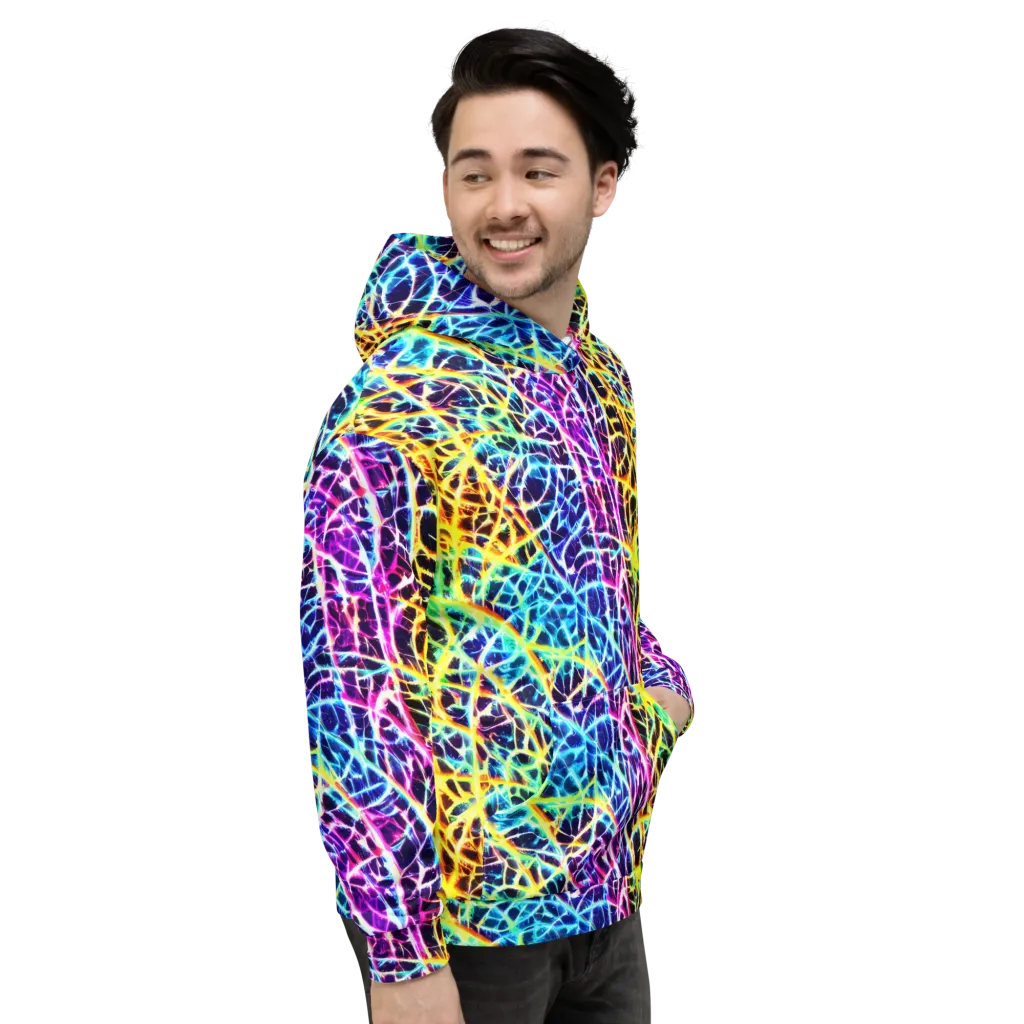 Voltage Web on Hoodie — Right